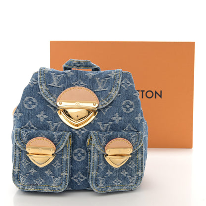 Louis Vuitton Denim Venice Backpack Blue 10 of 10