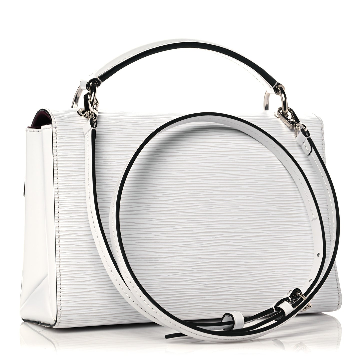 Epi Pochette Grenelle White