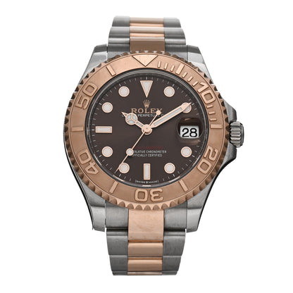 Rolex Stainless Steel 18K Everose Gold 37mm Yacht-Master Watch Chocolate 268621 1 of 5