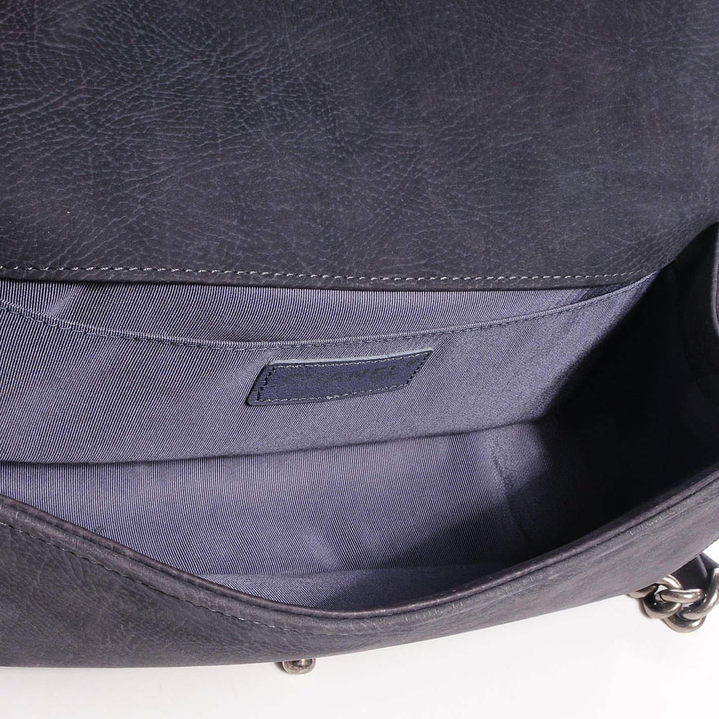 Suede Calfskin Medium Boy Flap Grey