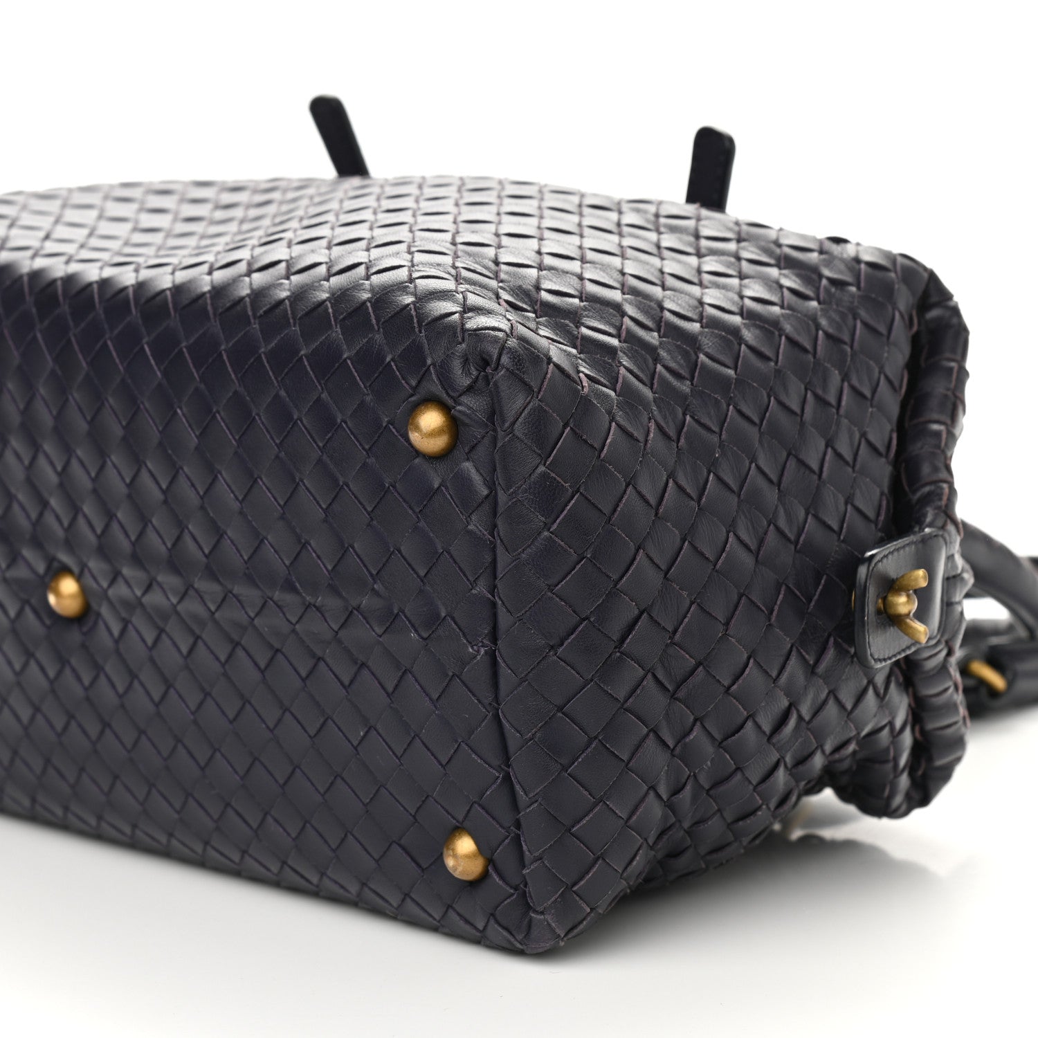 Bottega Veneta Nappa Intrecciato Boston Ink Aubergine 8 of 8