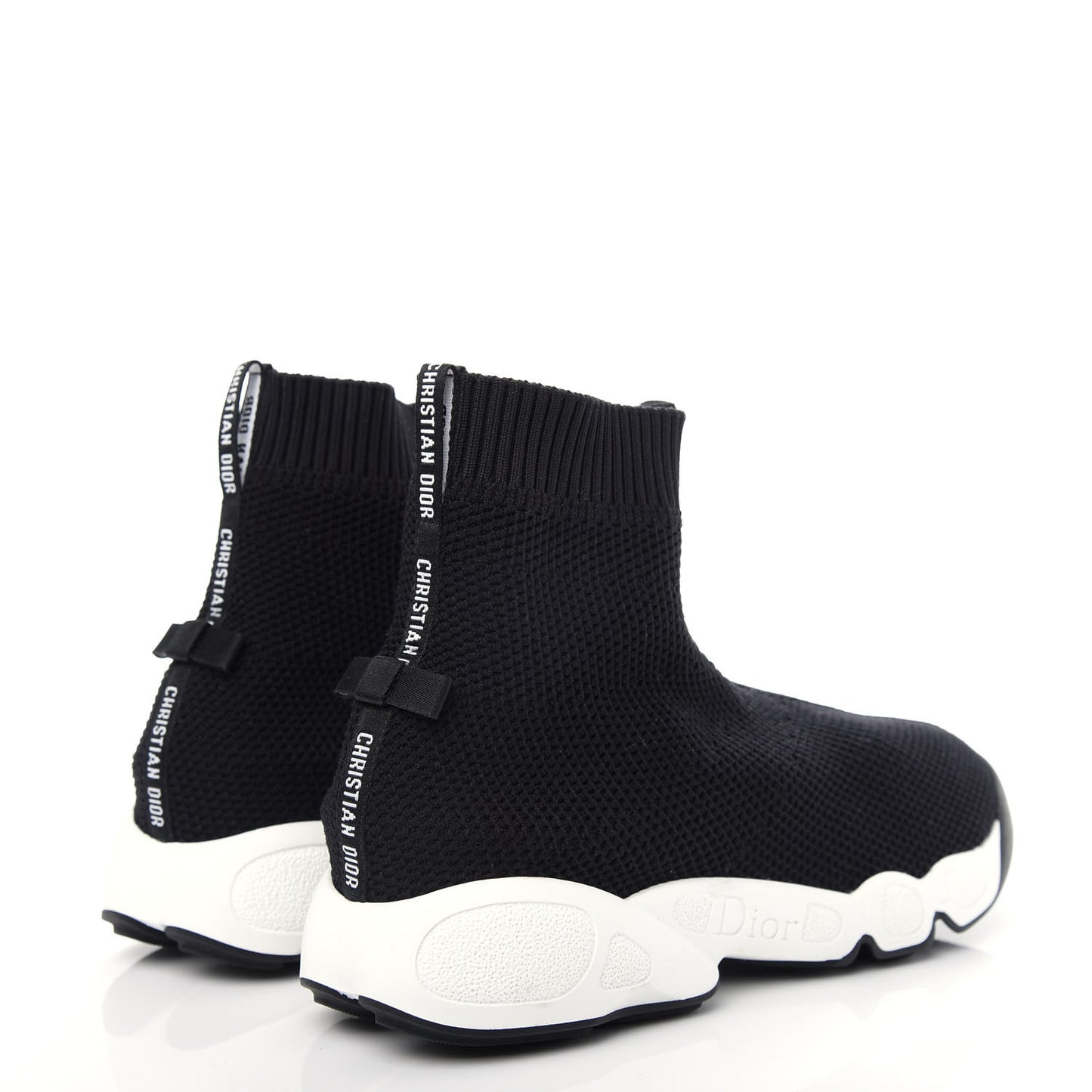 Technical Knit F. Two Point Zero High Top Sneakers 36 Black