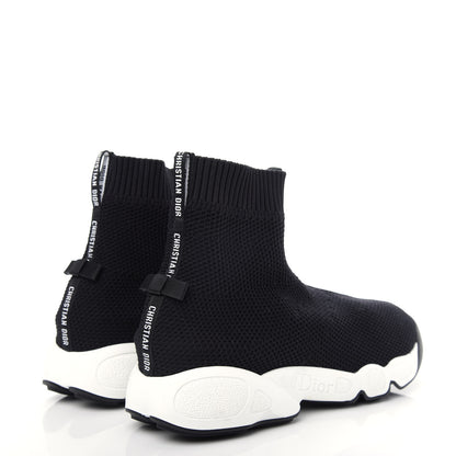 Christian Dior Technical Knit F. Two Point Zero High Top Sneakers 36 Black 4 of 9