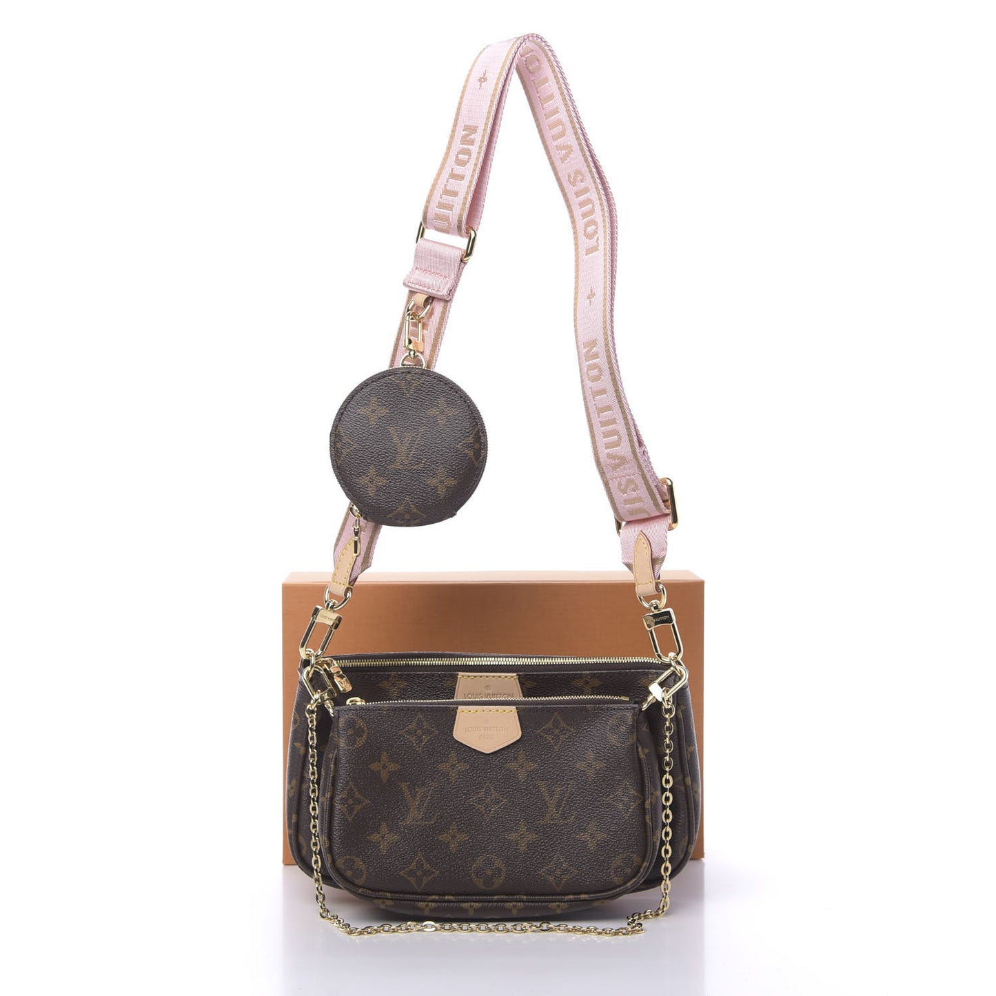 Monogram Multi Pochette Accessories Rose Clair