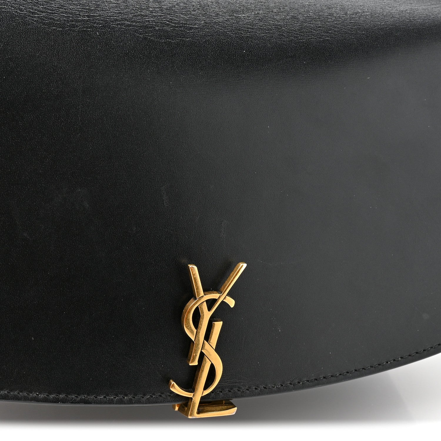 Saint Laurent Box Calfskin Voltaire Top Handle Crossbody Bag Black