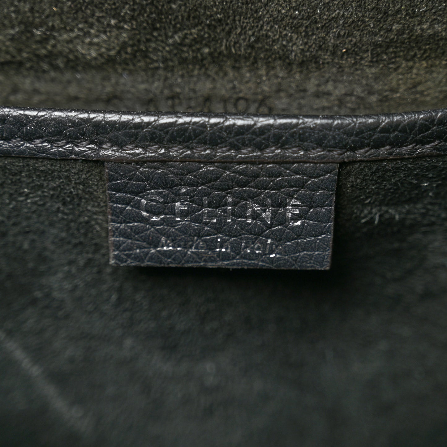 Drummed Calfskin Nano Luggage Black