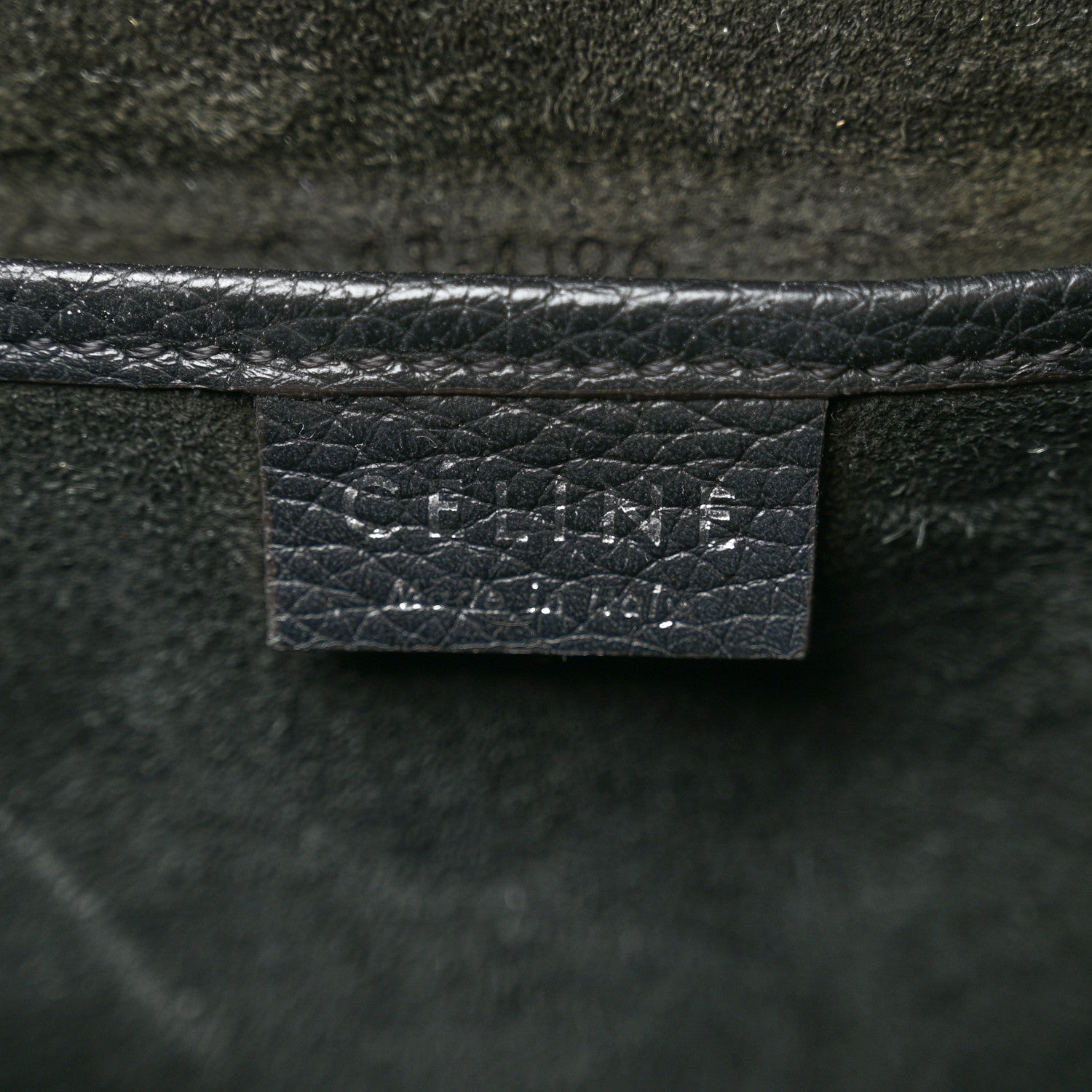 Celine Drummed Calfskin Nano Luggage Black 5 of 9