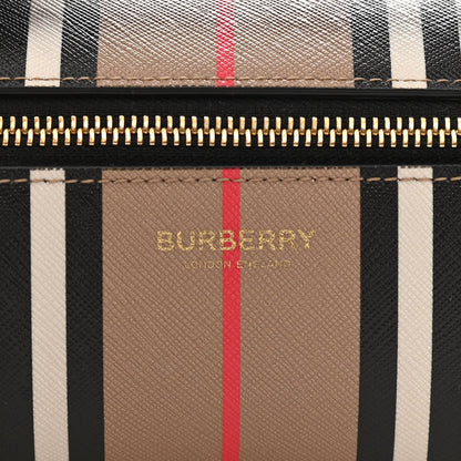 Burberry E-Canvas Calfskin Stripe Icon Barrel Bag Archive Beige 9 of 9