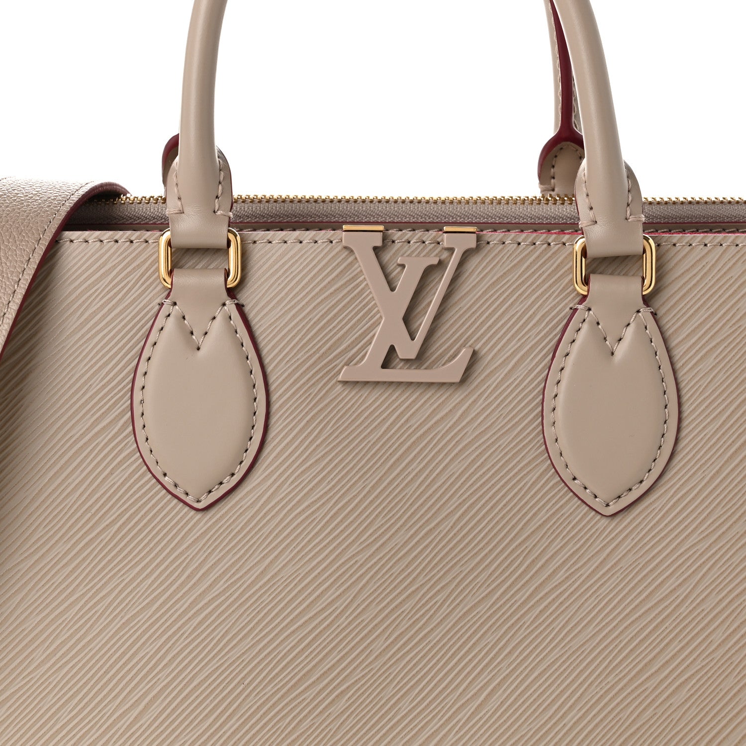 Louis Vuitton Epi Grenelle Tote MM Galet Grenat 7 of 9