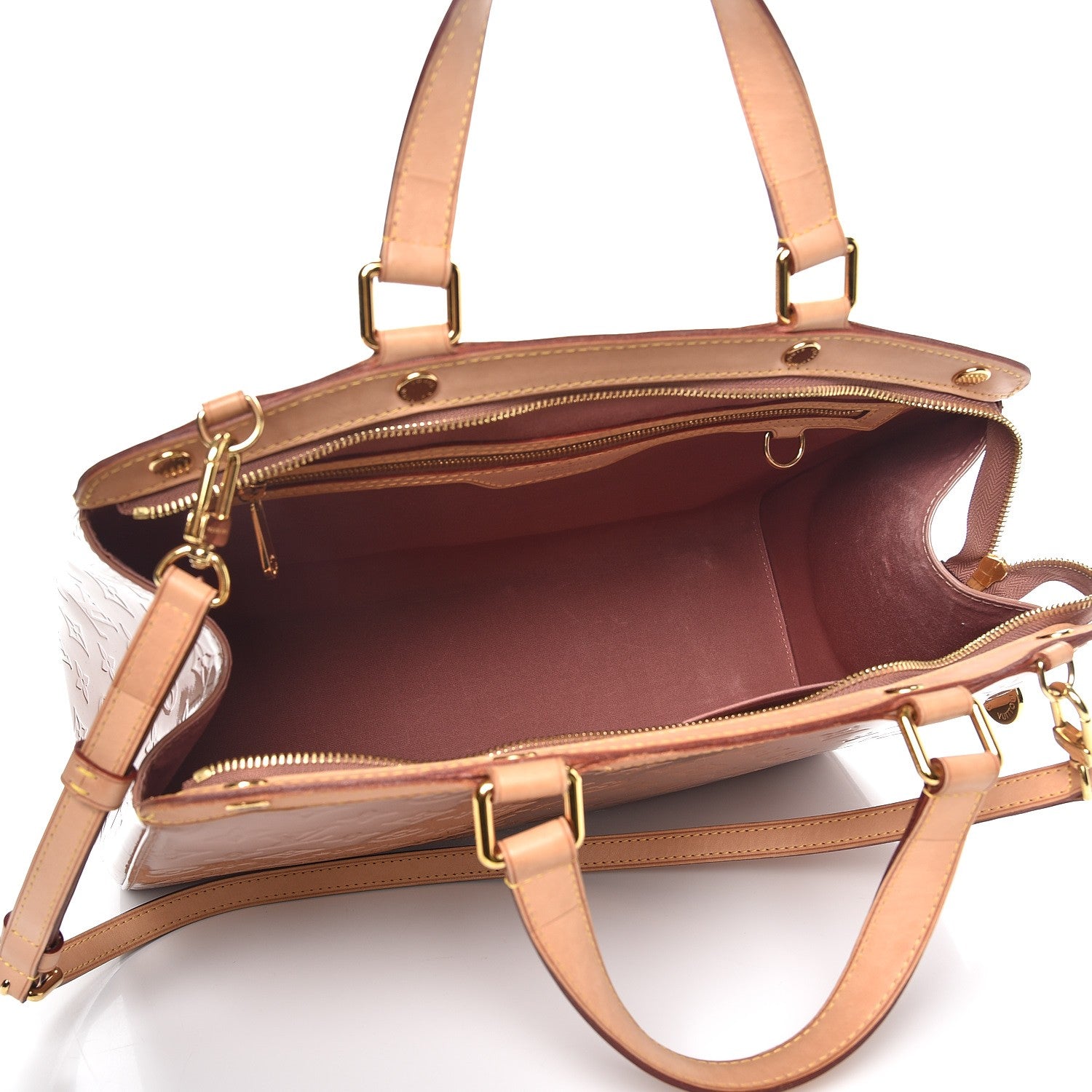 Louis Vuitton Vernis Brea GM Rose Velours 6 of 10