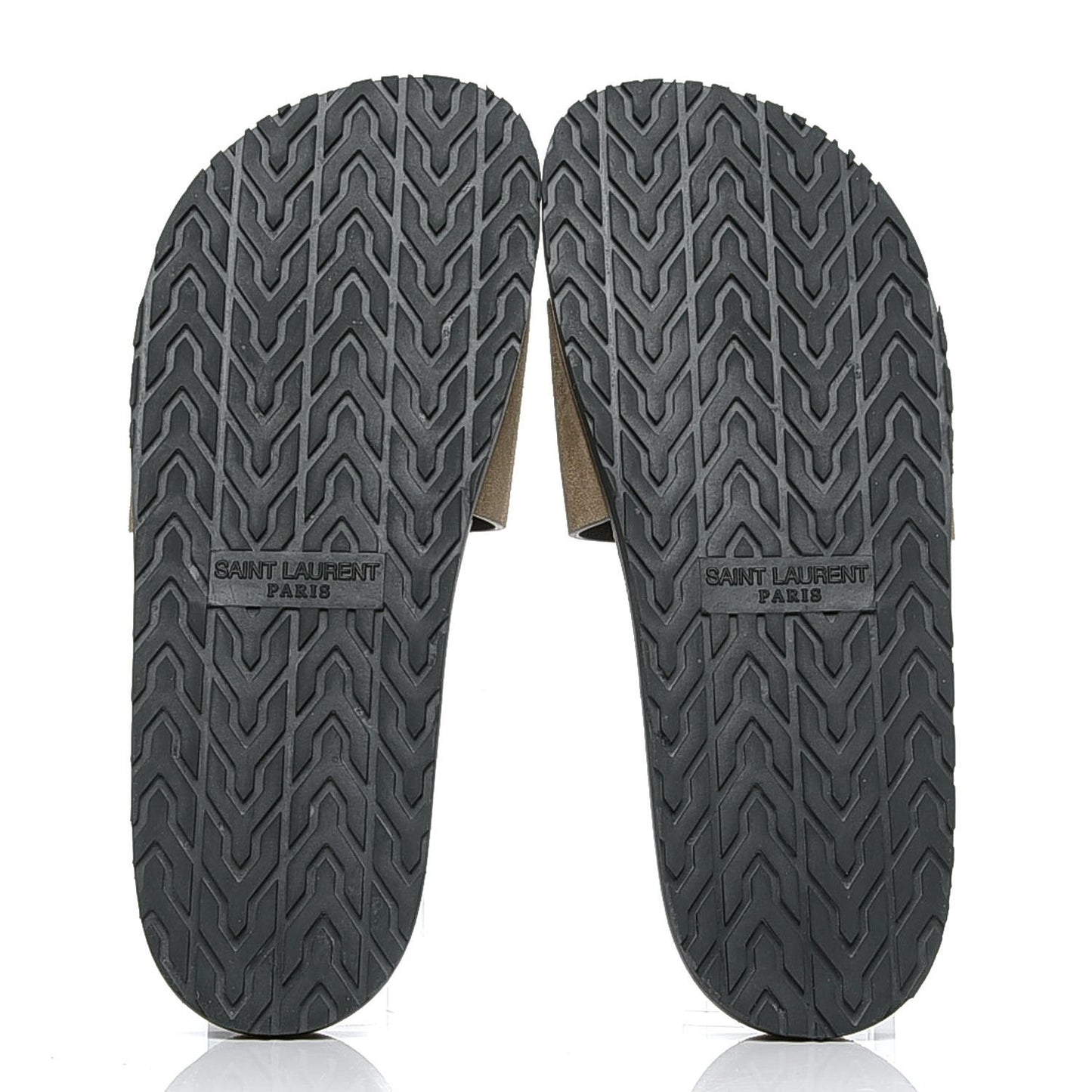 Suede Joan Slide Sandals 40.5 Brown