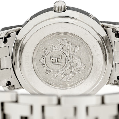 Hermes Stainless Steel 24mm Clipper Quartz Watch Grey 4 of 4