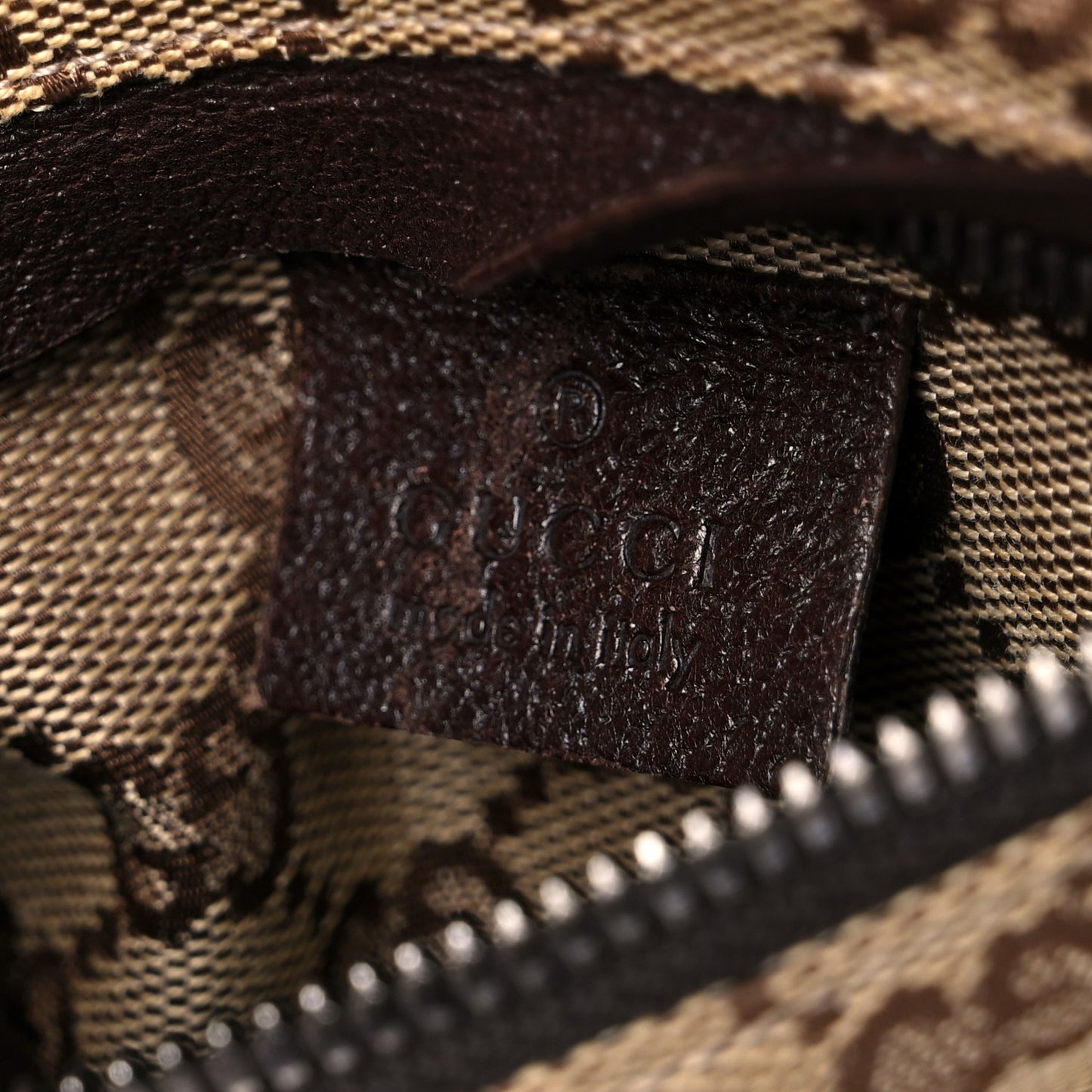 GG Plus Monogram Double Pocket Belt Bag Dark Brown
