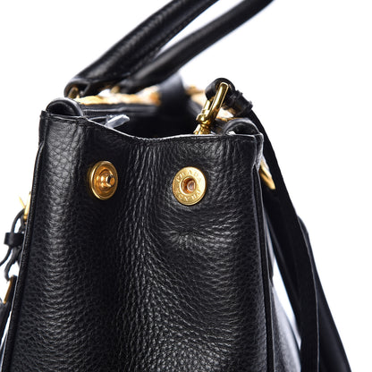 Prada Vitello Daino Large Double Zip Tote Nero Black 17 of 24