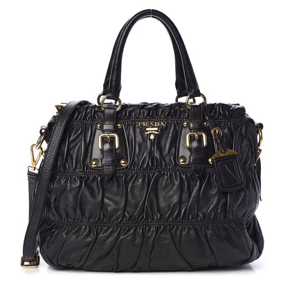 Prada Nappa Gaufre Tote Black 1 of 9
