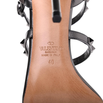 Valentino Garavani Metallic Nappa Rockstud Gladiator 105mm Sandals 40 Rutenio 6 of 8
