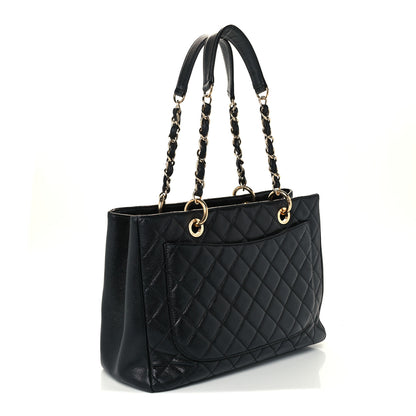 Chanel Caviar Quilted Grand Shopping Tote GST Black 3 of 12