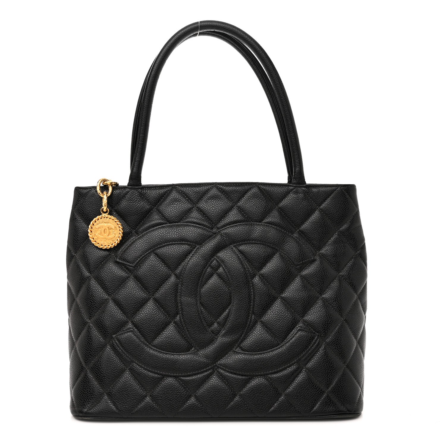 Chanel Caviar Quilted Medallion Tote Black 1 of 12