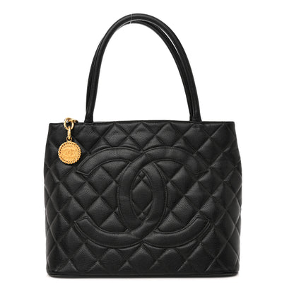Chanel Caviar Quilted Medallion Tote Black 1 of 12