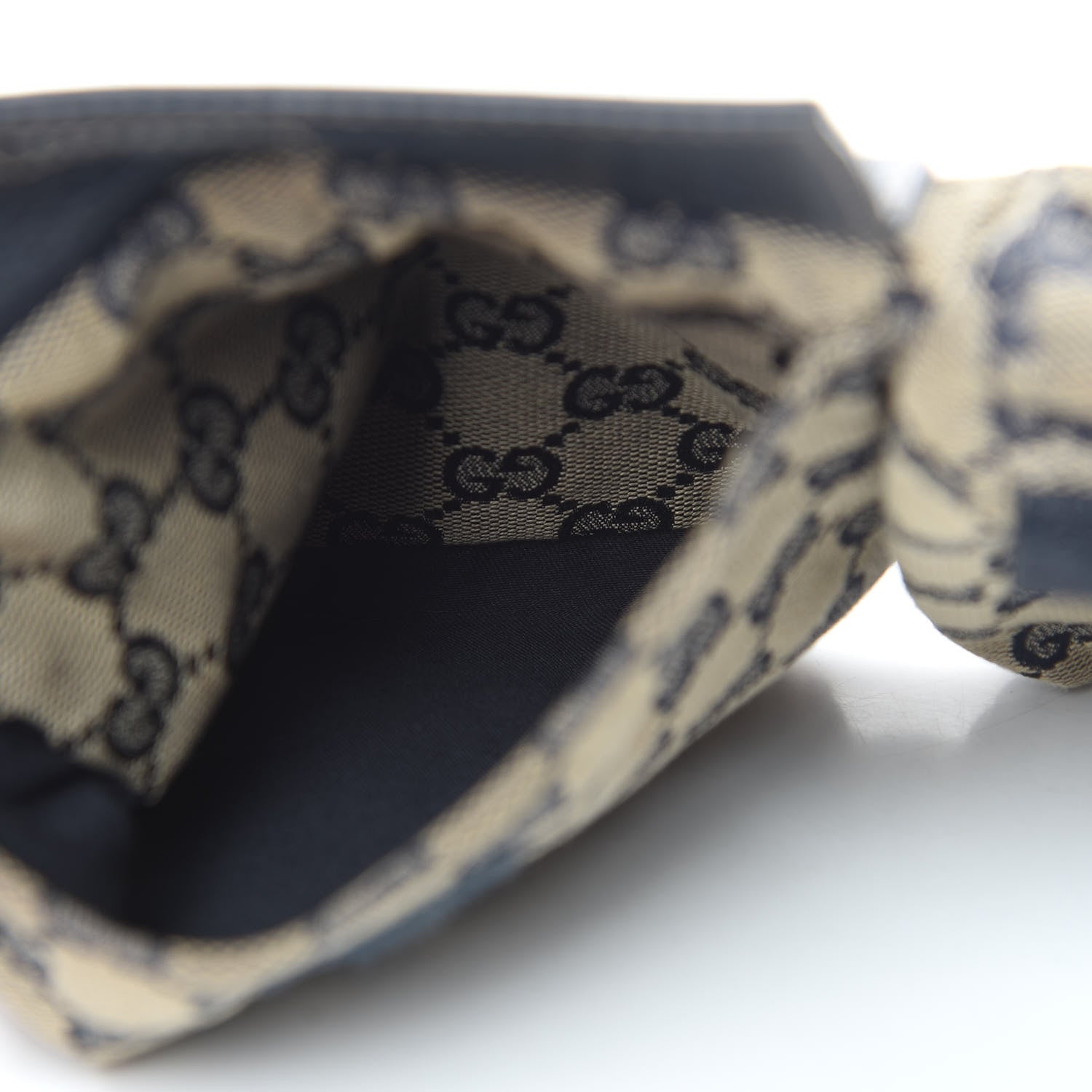 Gucci GG Monogram Web Double Pocket Belt Bag Navy 5 of 12