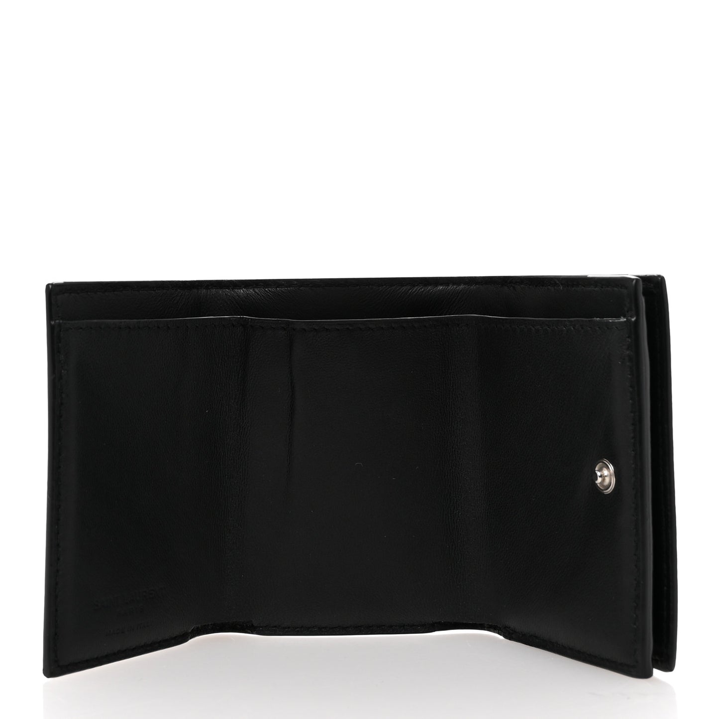 Grain De Poudre Tiny Tri Fold Wallet Black