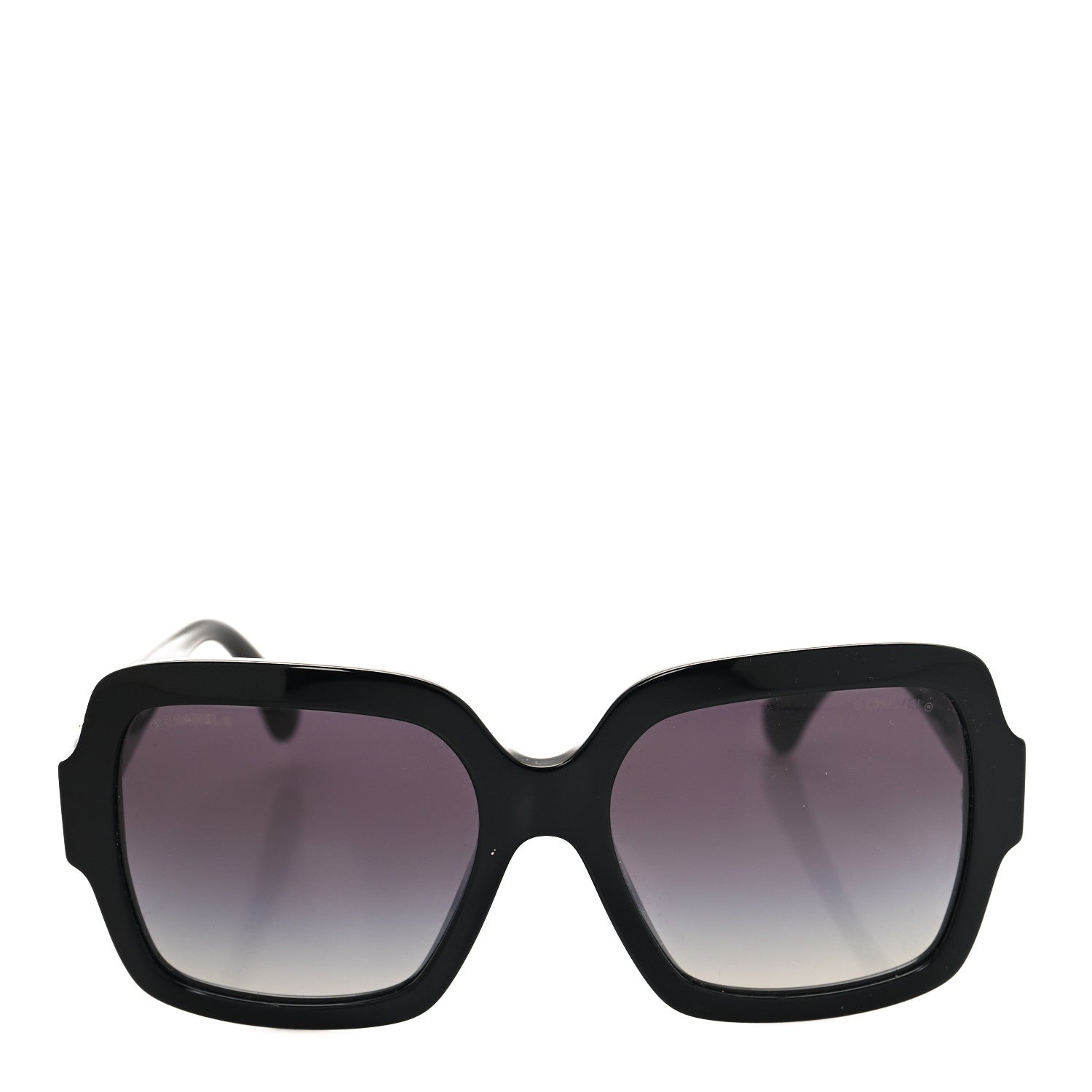 Chanel Acetate Charms Pearl Square Sunglasses 5479-A Black Gold 2 of 7