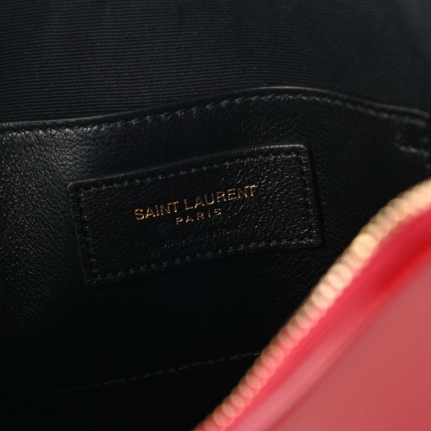 Patent Sac Coeur Heart Shaped Clutch Red