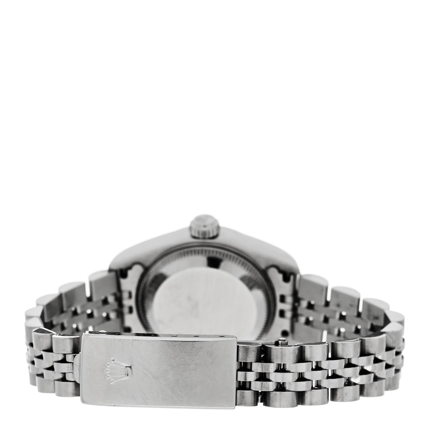 Stainless Steel 18K White Gold Diamond 26mm Oyster Perpetual Datejust Watch Silver Jubilee 79174