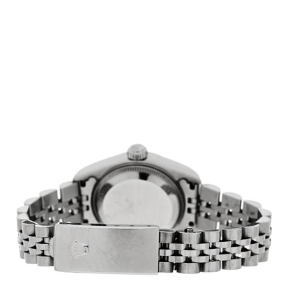 Rolex Stainless Steel 18K White Gold Diamond 26mm Oyster Perpetual Datejust Watch Silver Jubilee 79174 3 of 4