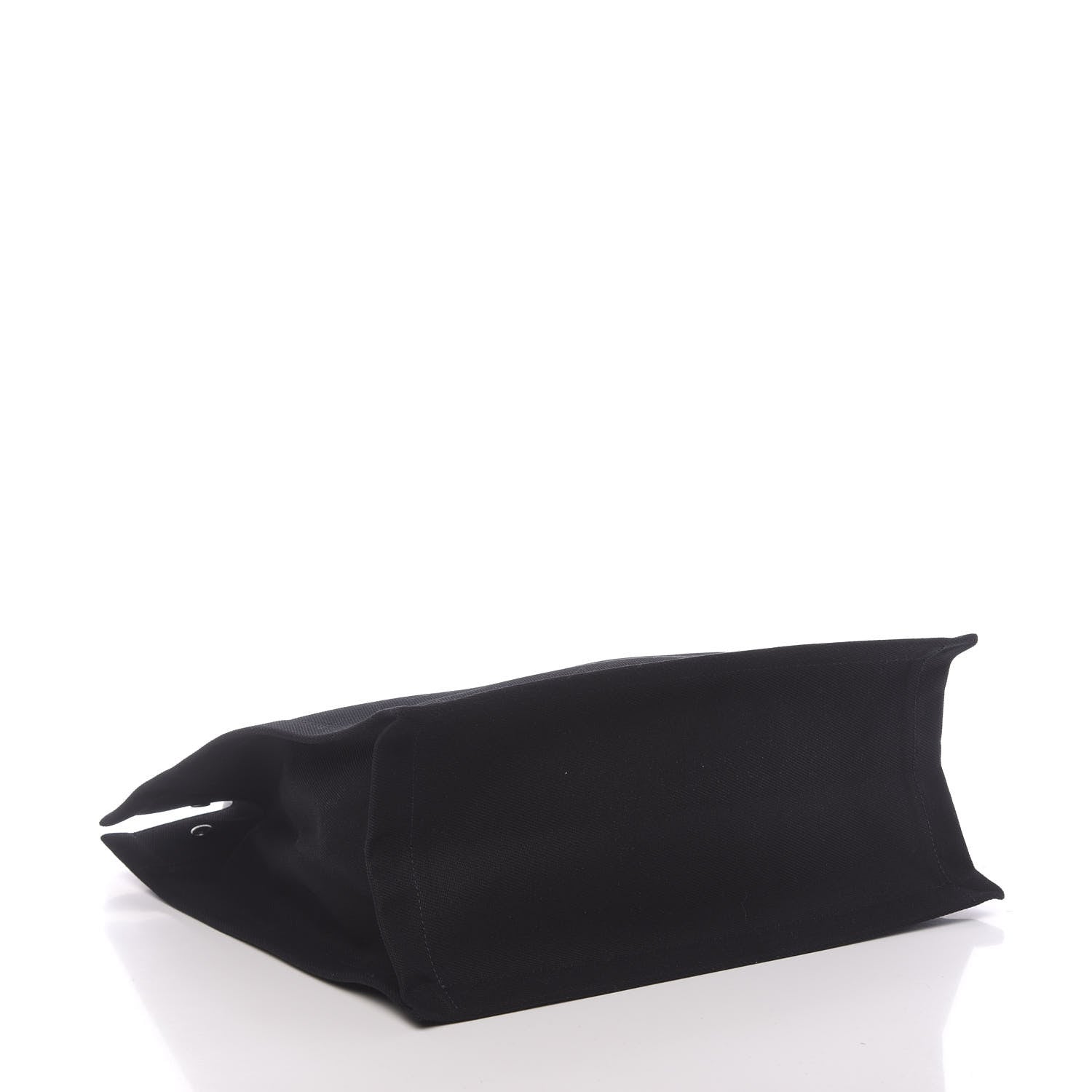 Saint Laurent Linen Calfskin Rive Gauche North South Tote Black 4 of 10
