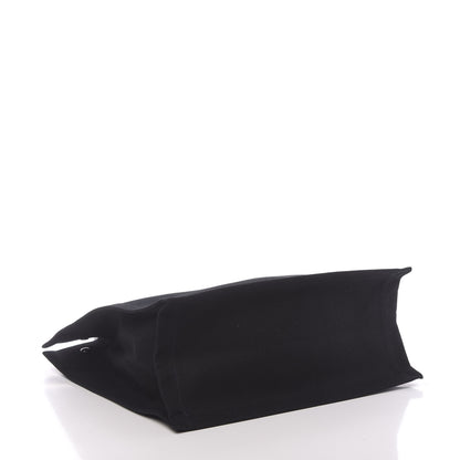 Saint Laurent Linen Calfskin Rive Gauche North South Tote Black 4 of 10