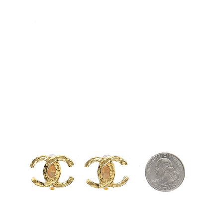 Chanel CC Clip On Earrings Gold 2 of 4