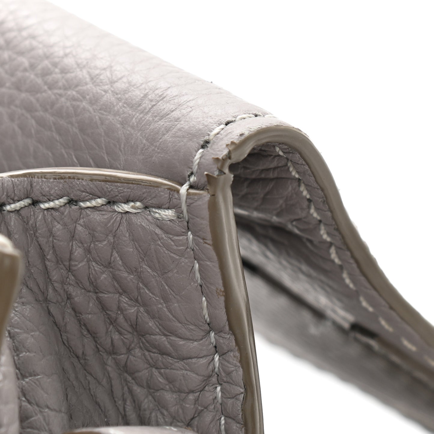 Calfskin Mini Marcie Round Crossbody Bag Cashmere Grey