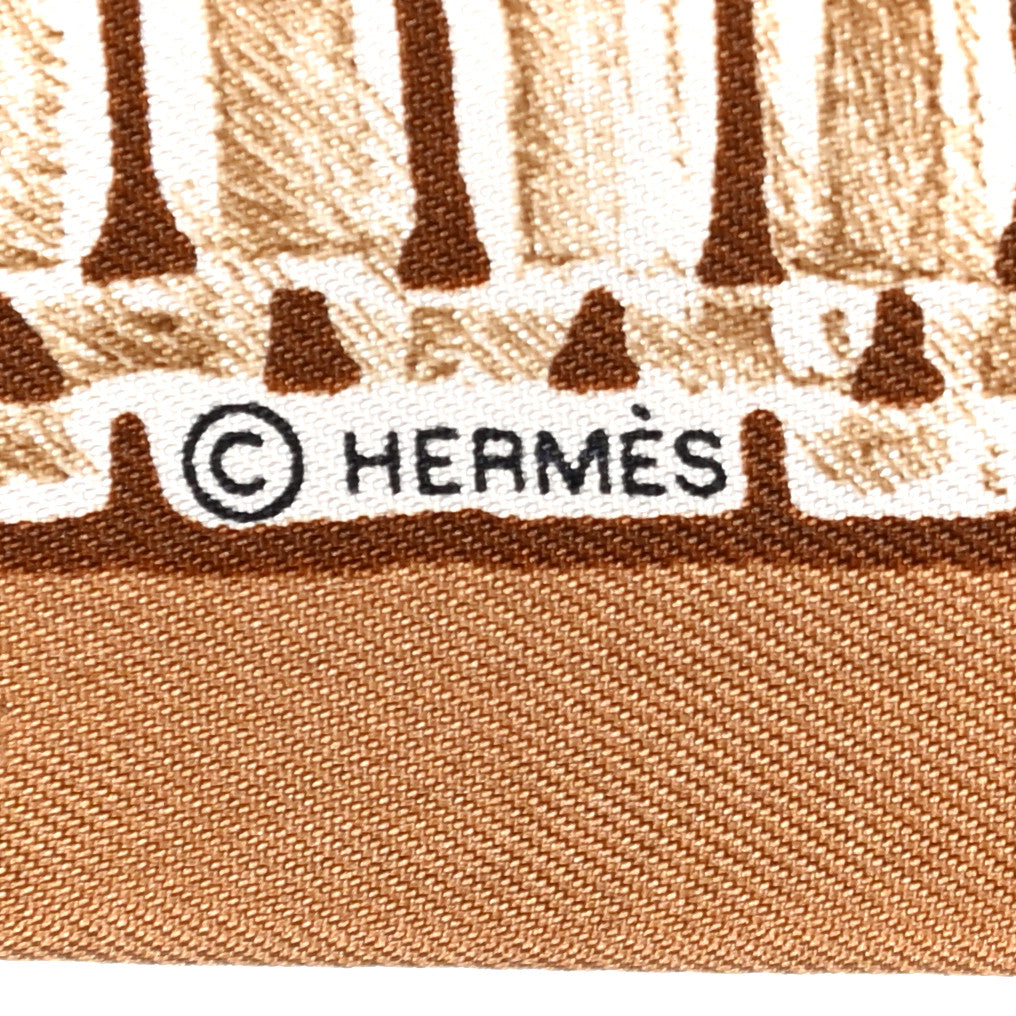 Hermes Silk Le Tresor De Medor Twilly Beige Gris Cacao 3 of 3