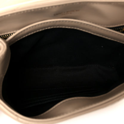 Saint Laurent Calfskin Y Quilted Monogram Toy Loulou Crossbody Bag Dark Beige 5 of 11