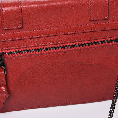 Proenza Schouler Lambskin PS1 Large Chain Wallet Red 8 of 8