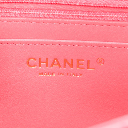 Chanel Lambskin Quilted Mini Rectangular Flap Pink 6 of 13