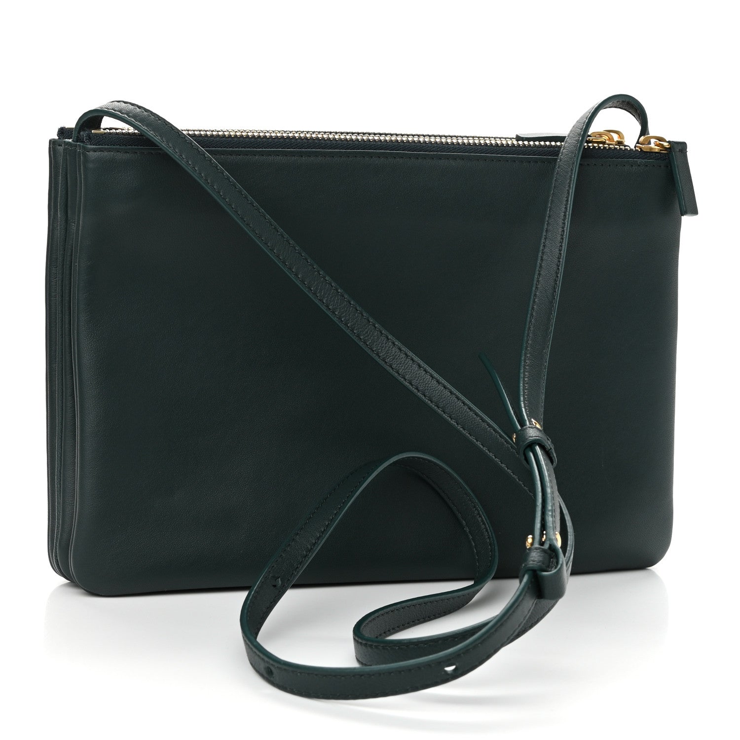 Celine Lambskin Large Trio Crossbody Bag Amazone 3 of 11