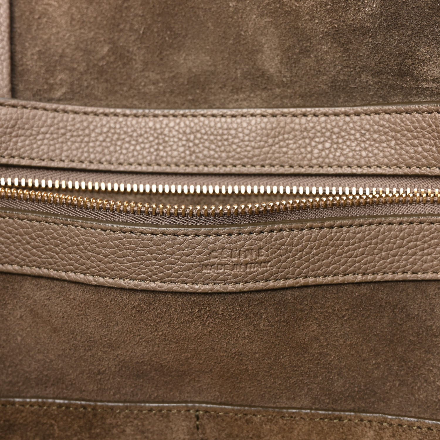 Celine Soft Grained Calfskin Small Belt Cabas Phantom Taupe 5 of 8