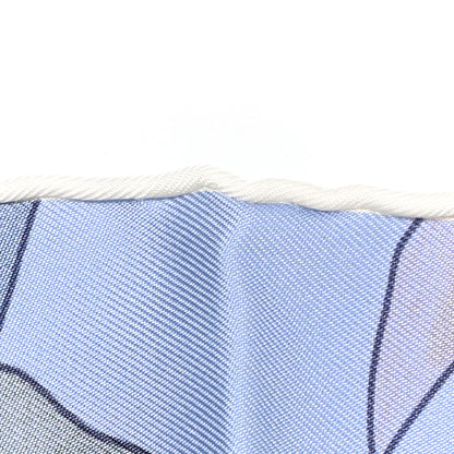 Hermes Silk Carre Double Face Brandebourgs Scarf 90 Lavande Jaune D'Or 6 of 6