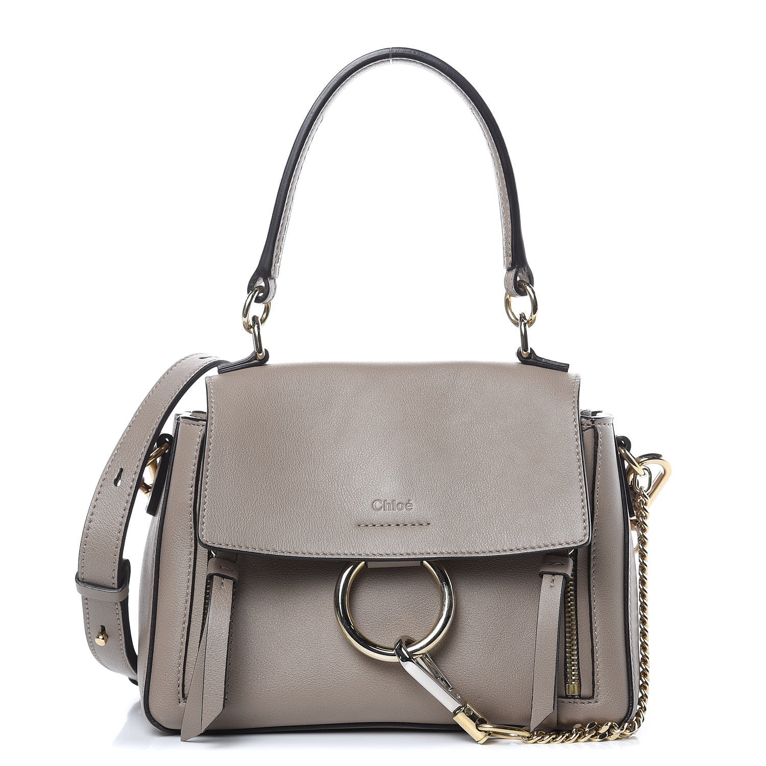 Chloe Calfskin Mini Faye Day Shoulder Bag Motty Grey 1 of 8