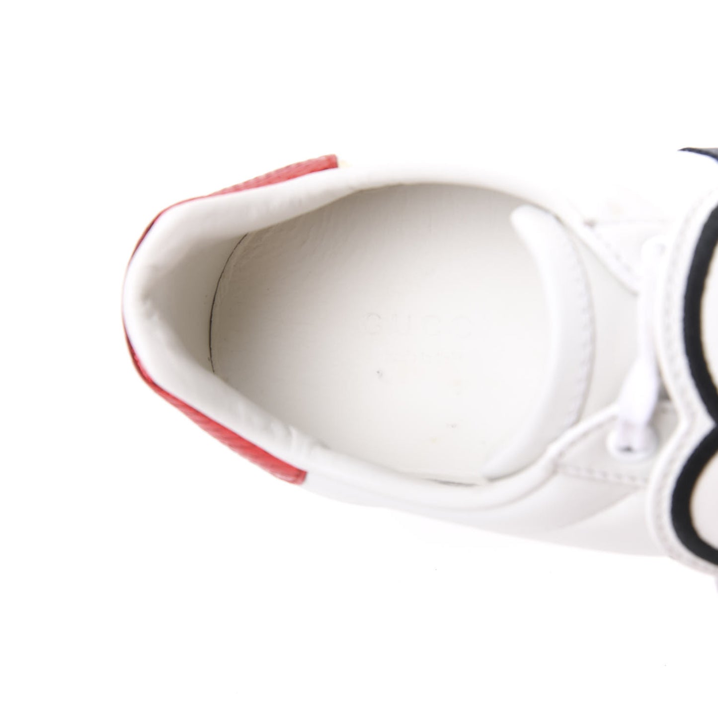 Calfskin Ayers Web Blind for Love Embroidered Womens Ace Sneakers 37.5 White
