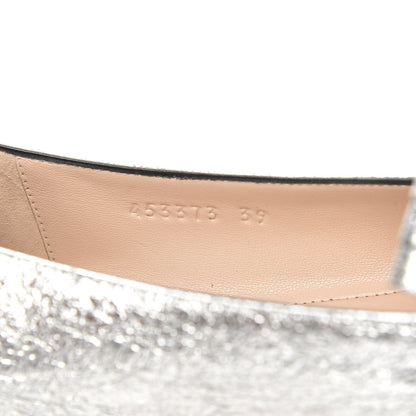 Gucci Galassia GG Marmont Fringe Flats 39 Argento 8 of 9