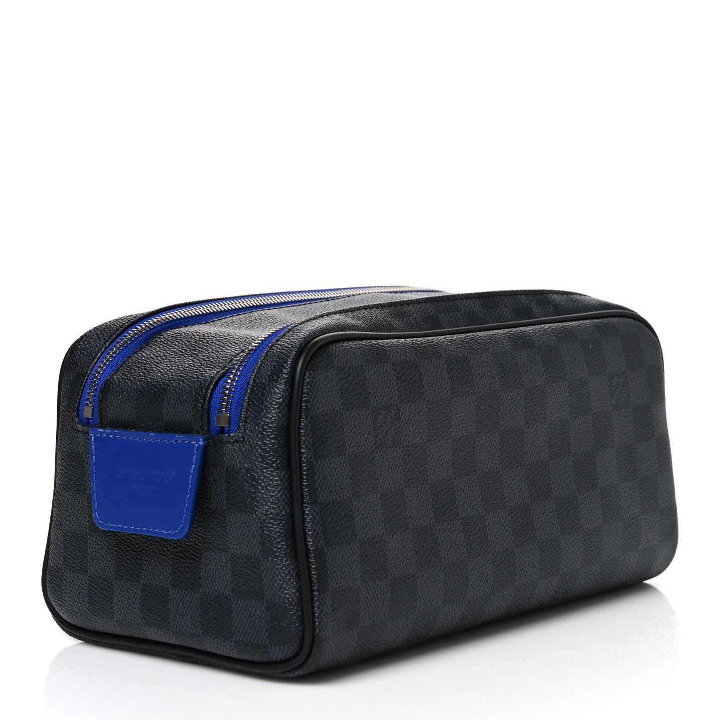 Damier Graphite Dopp Kit Toilet Pouch Blue