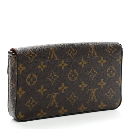 Louis Vuitton Monogram Pochette Felicie Chain Wallet Fuchsia 3 of 8