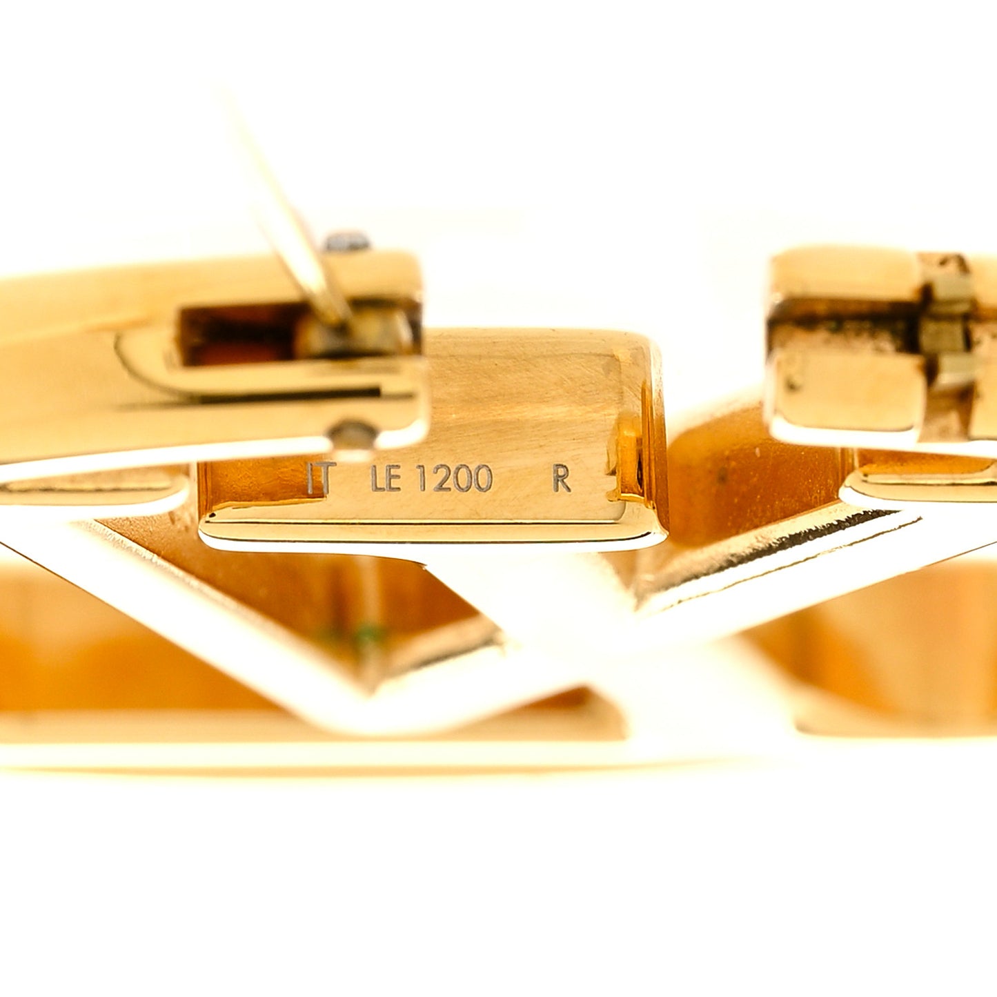 Metal Louise Hoop Earrings Gold