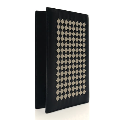 Bottega Veneta Nappa Intrecciato Notebook Cover Black White 3 of 9