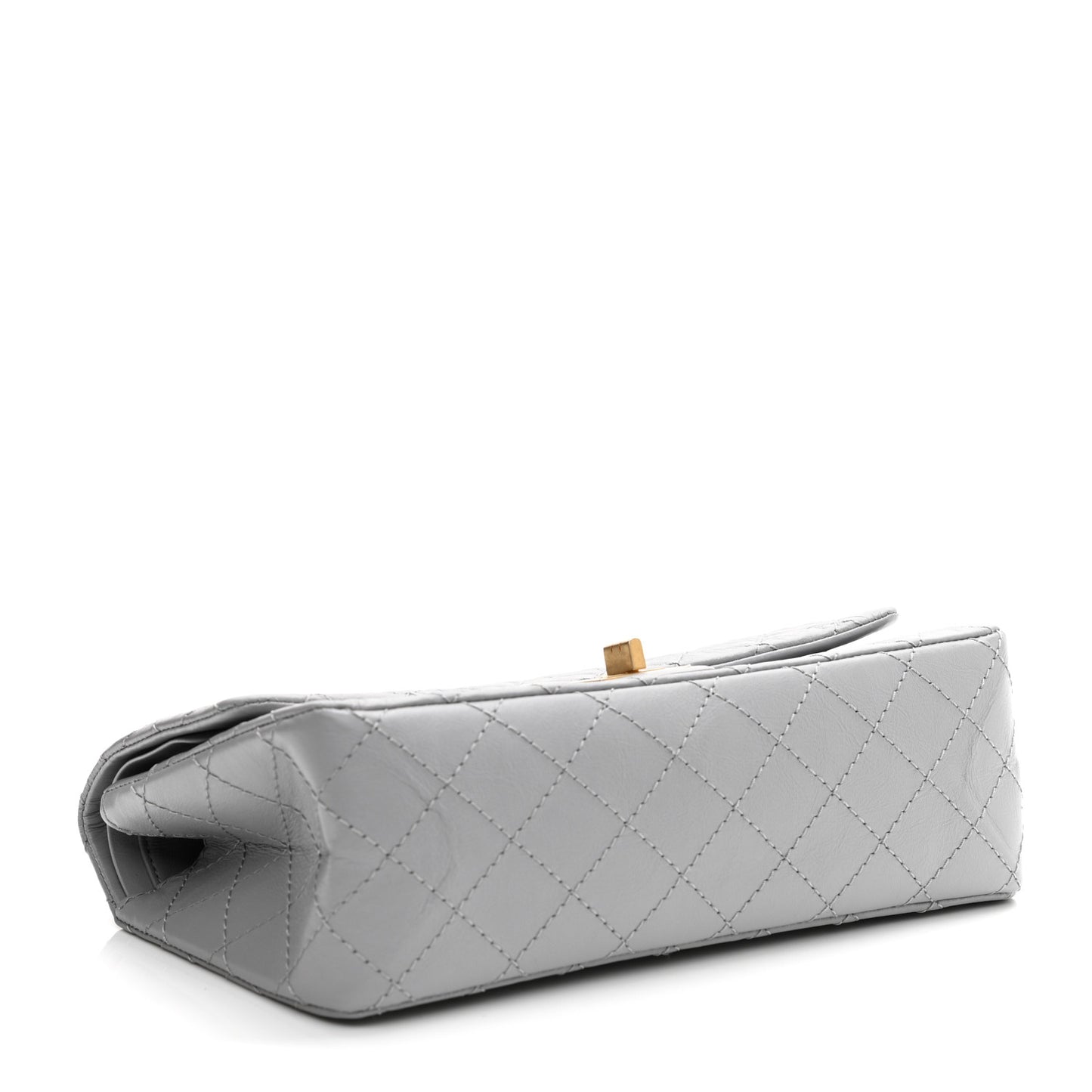 Aged Calfskin Quilted 2.55 Reissue 225 Flap Grey