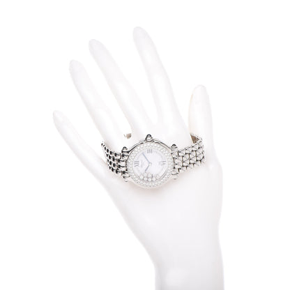 Chopard Stainless Steel Diamond Pave Bezel 32mm Happy Sport Quartz Watch 2 of 7
