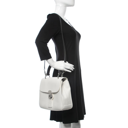 Burberry Trench Calfskin Medium DK88 Top Handle Bag Chalk White 2 of 11
